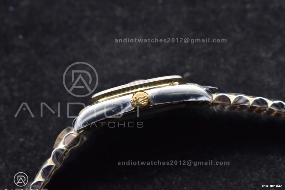 1:1 on Dial SS Diamonds VR 126233 Black 556 YG Jubilee Best Edition 36 Clean DateJust Bracelet Steel RelaxedFit 904L 0117